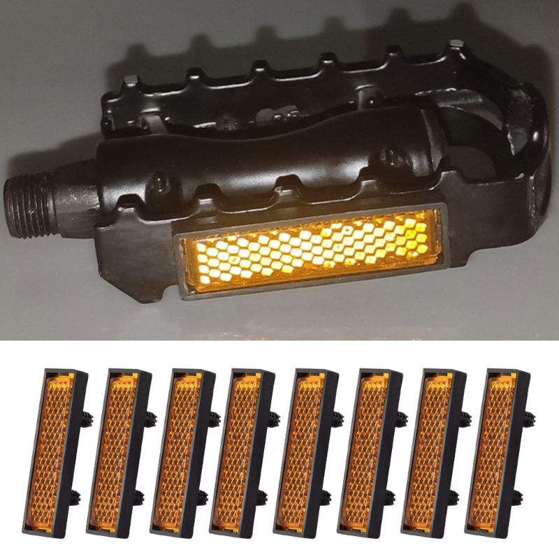 Spoke Reflector Set - 8Pcs/Set Pedal Reflector Reinforced Reflectors For