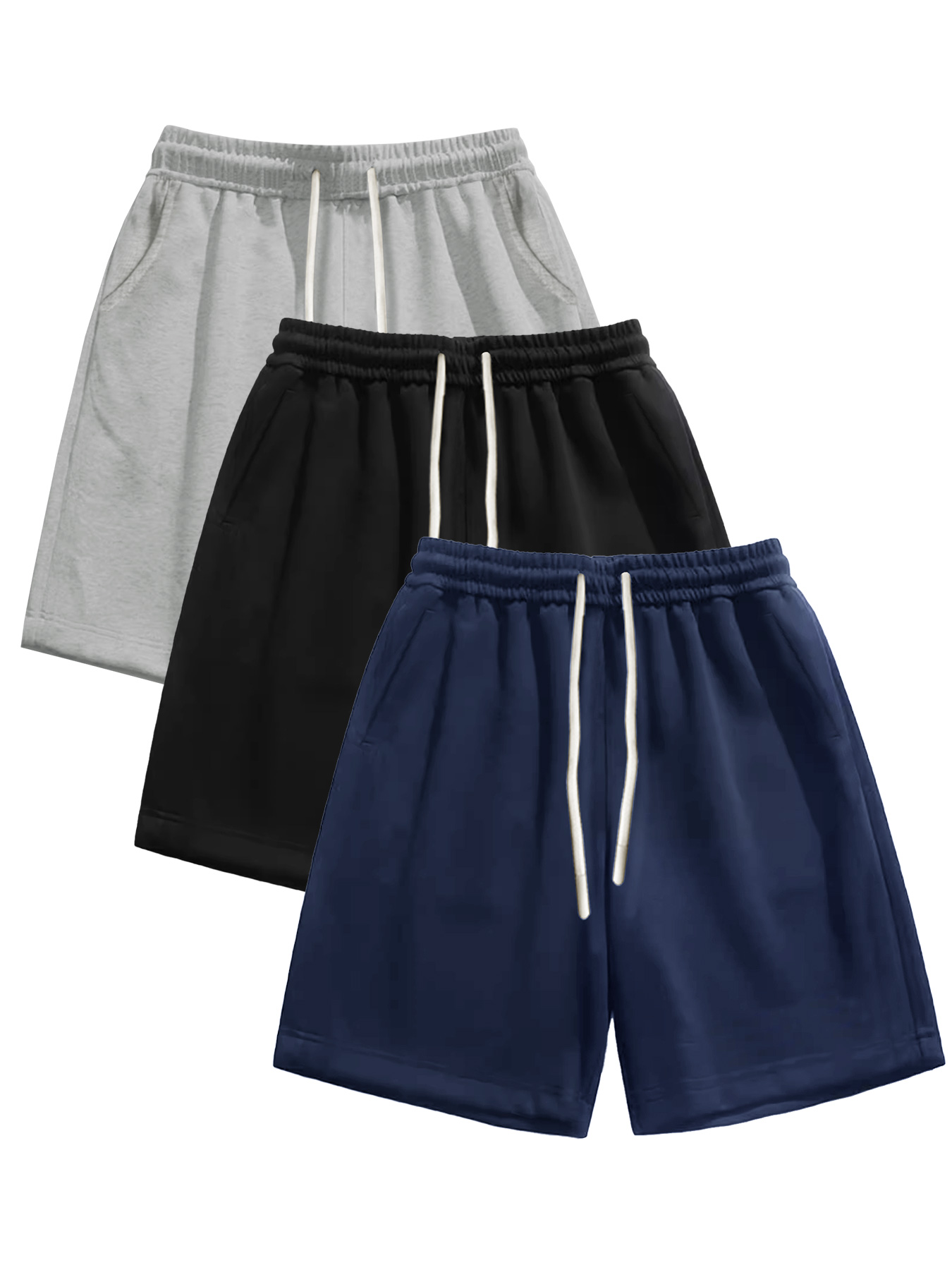 Cycling Commuter Shorts - 3-piece men's shorts, summer solid color