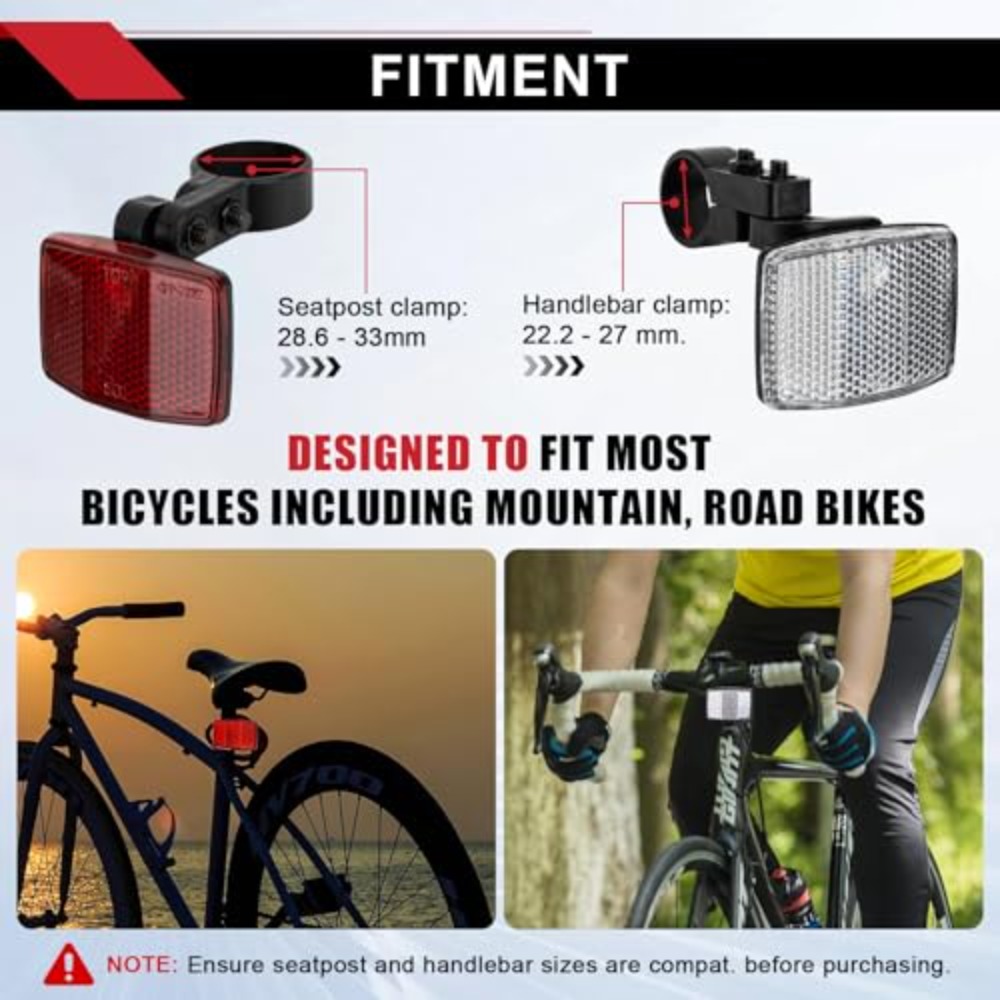 8PCS Bike Reflector Kit Night  - Spoke Reflector Set recension och pris