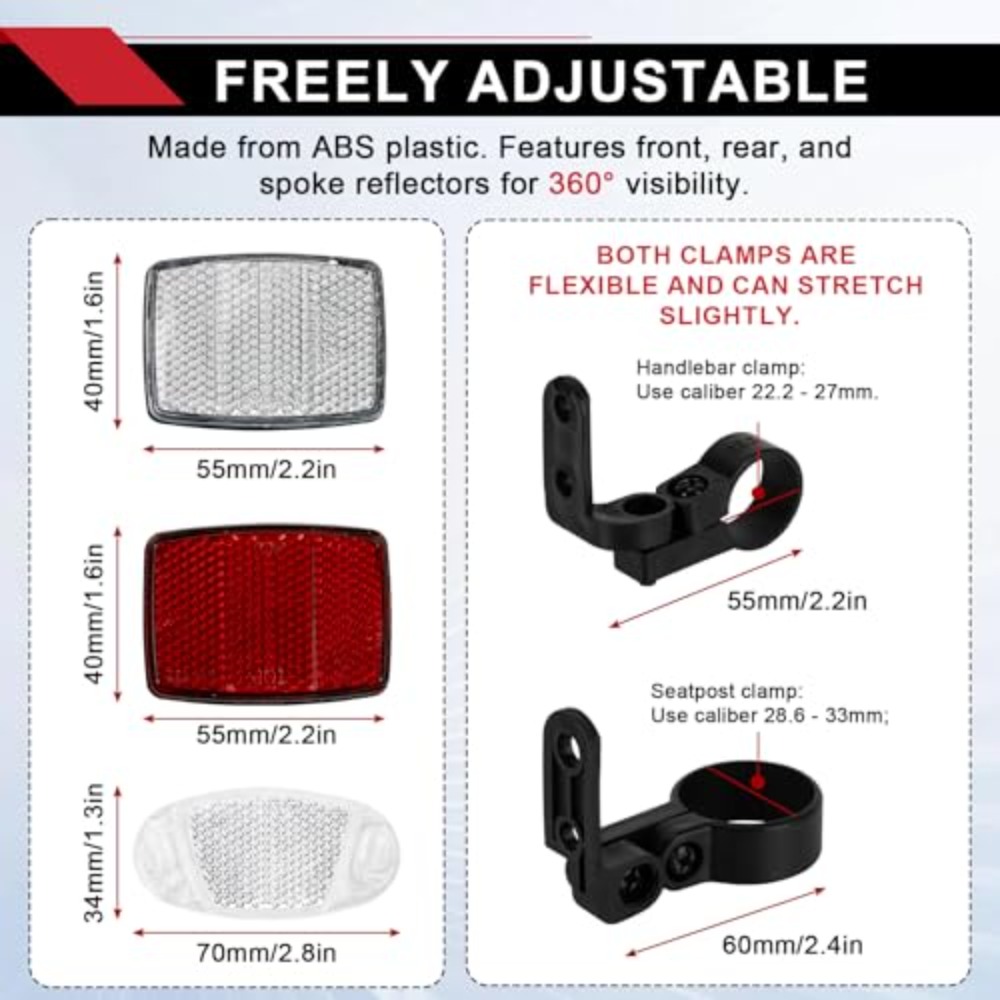 8PCS Bike Reflector Kit Night  - Spoke Reflector Set recension och pris