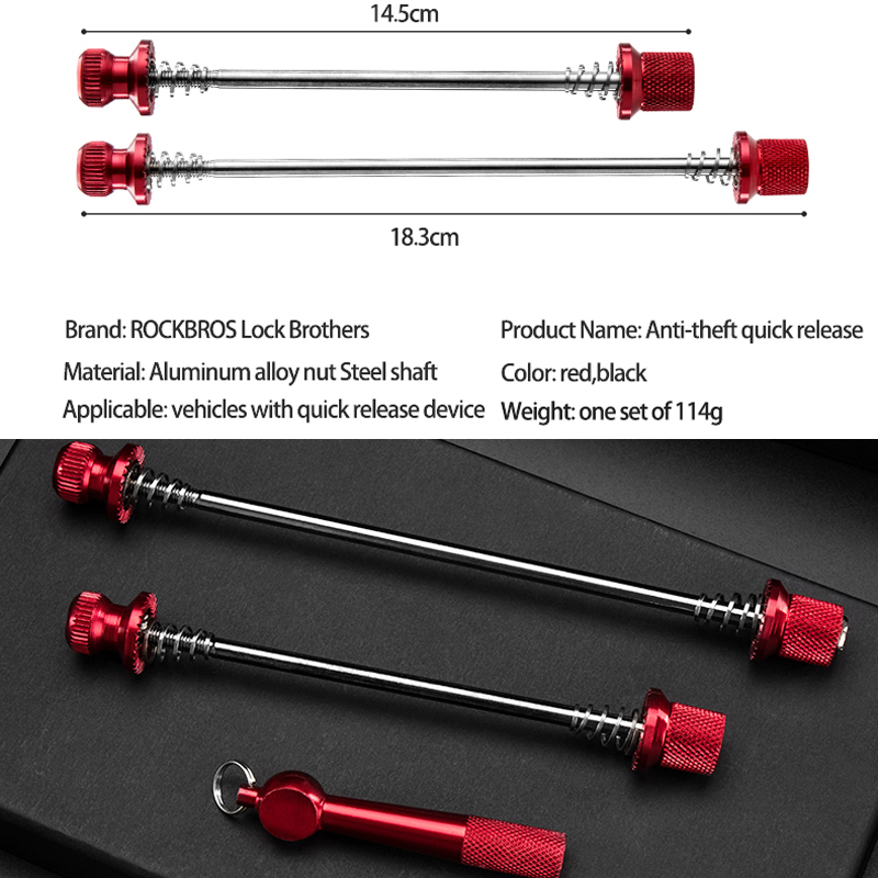 ROCKBROS Bike Quick Release Bi - Dynamo Hub Front recension och pris
