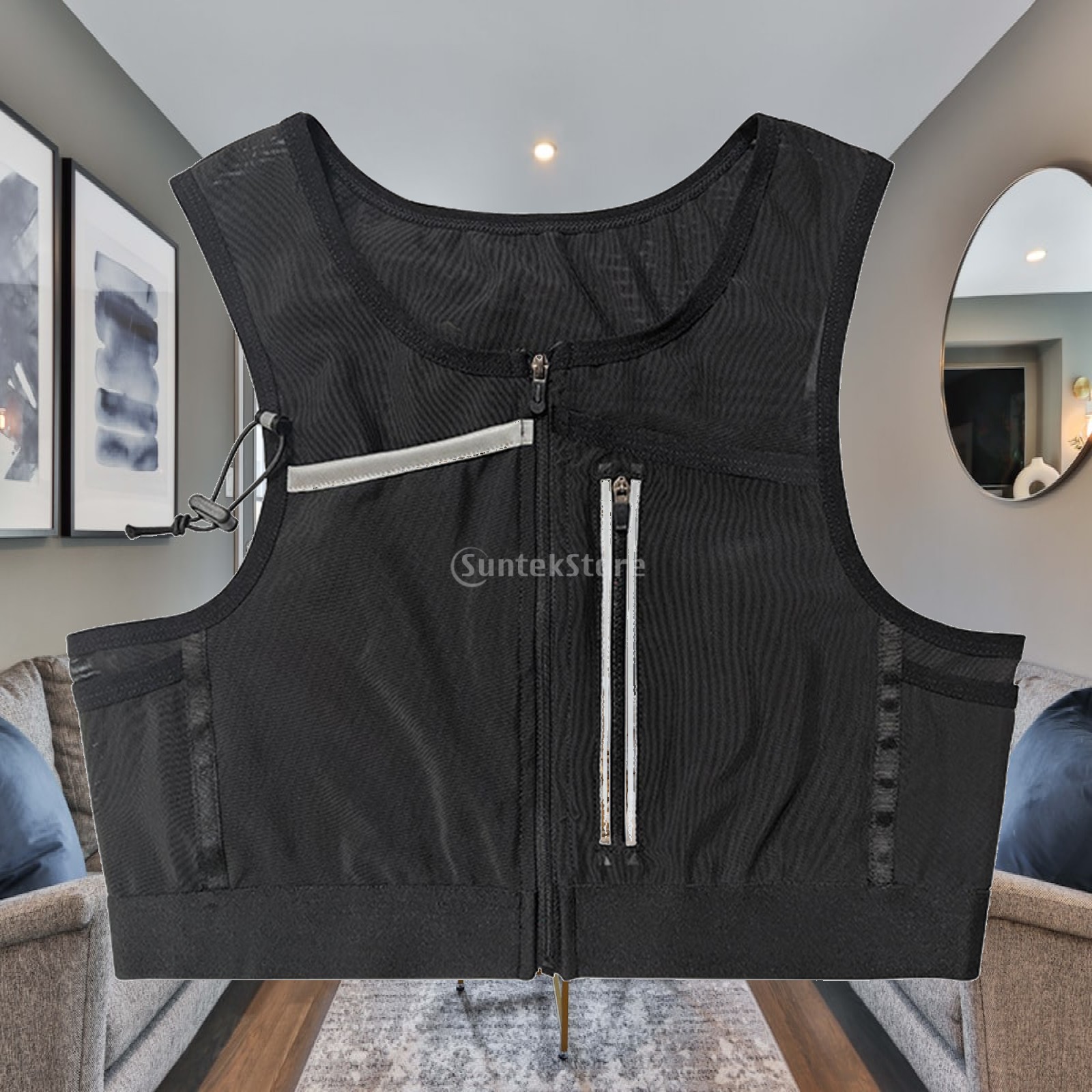Running Vest Bag Chest Pack Re - Reflective Vest Cycling recension och pris