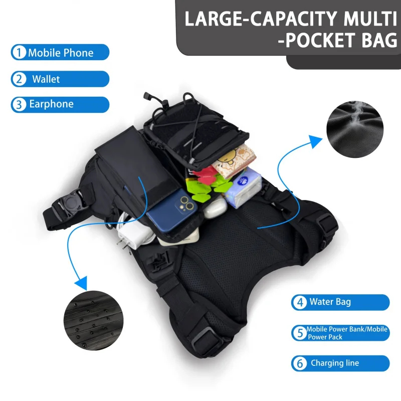 ​High-Quality Tactical Vest Ch - Reflective Vest Cycling recension och pris