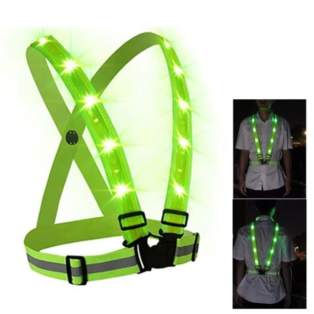 New Polyester LED Safety Vest  - Reflective Vest Cycling recension och pris