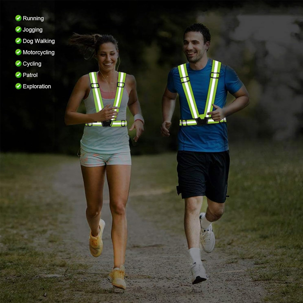 1Pcs Night Running Vest High V - Reflective Vest Cycling recension och pris