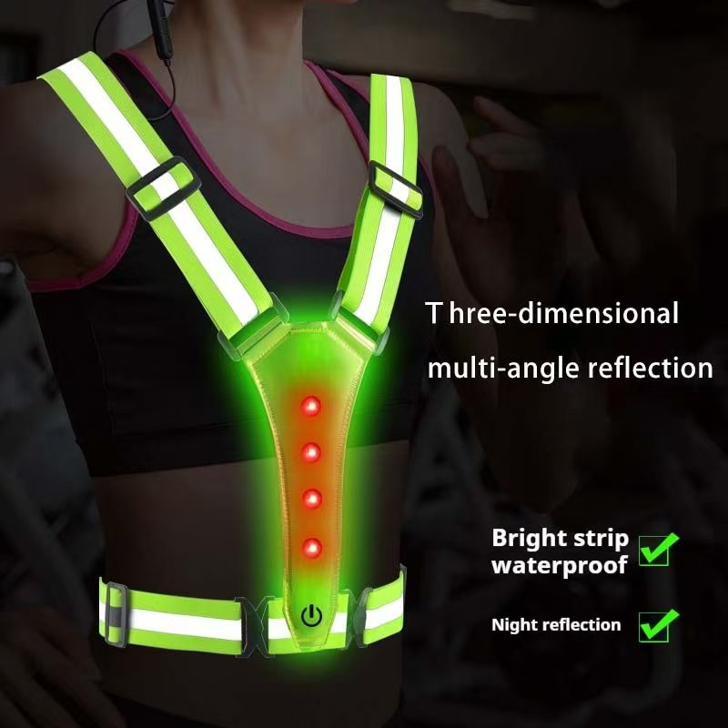 LED Running Vest Reflective Gl - Reflective Vest Cycling recension och pris