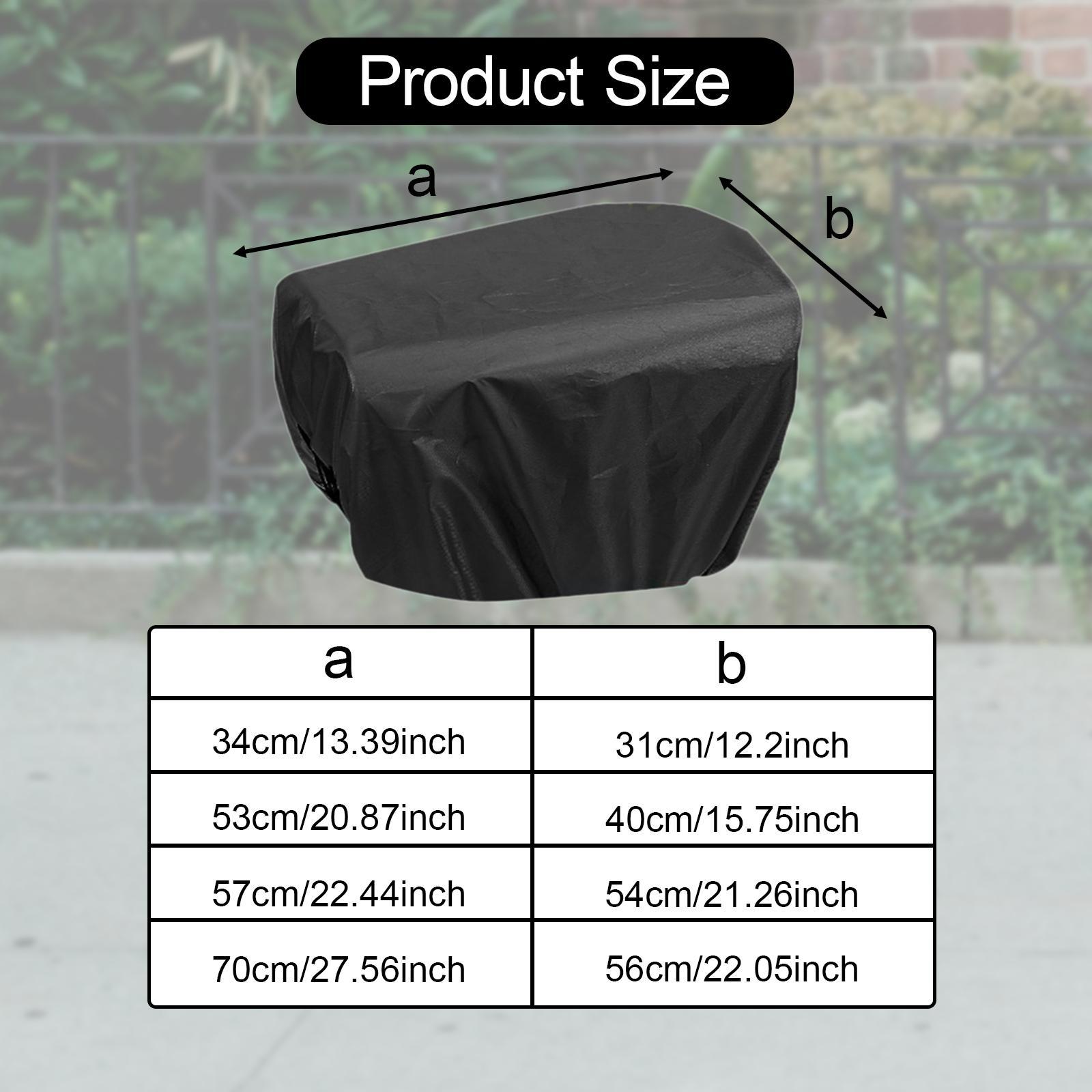 Black Waterproof Bicycle Baske - Cycling Commute Rain recension och pris