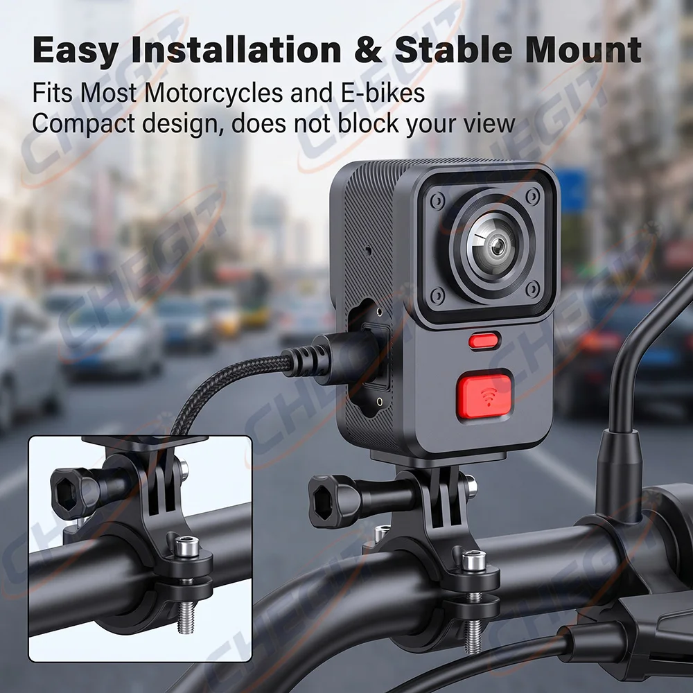 2 Camera Motorcycle DVR 2K HD  - Cycling Loop recension och pris