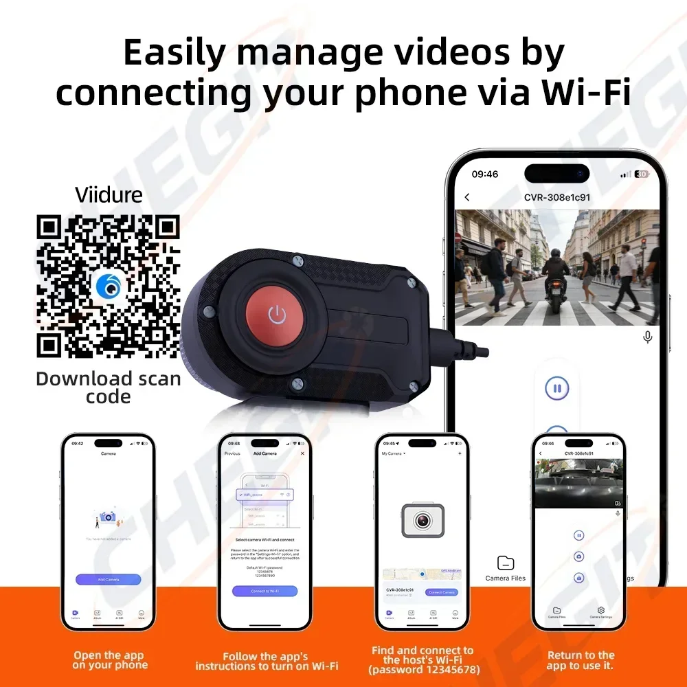 2026 2K Motorcycle DVR WiFi IP - Cycling Loop recension och pris
