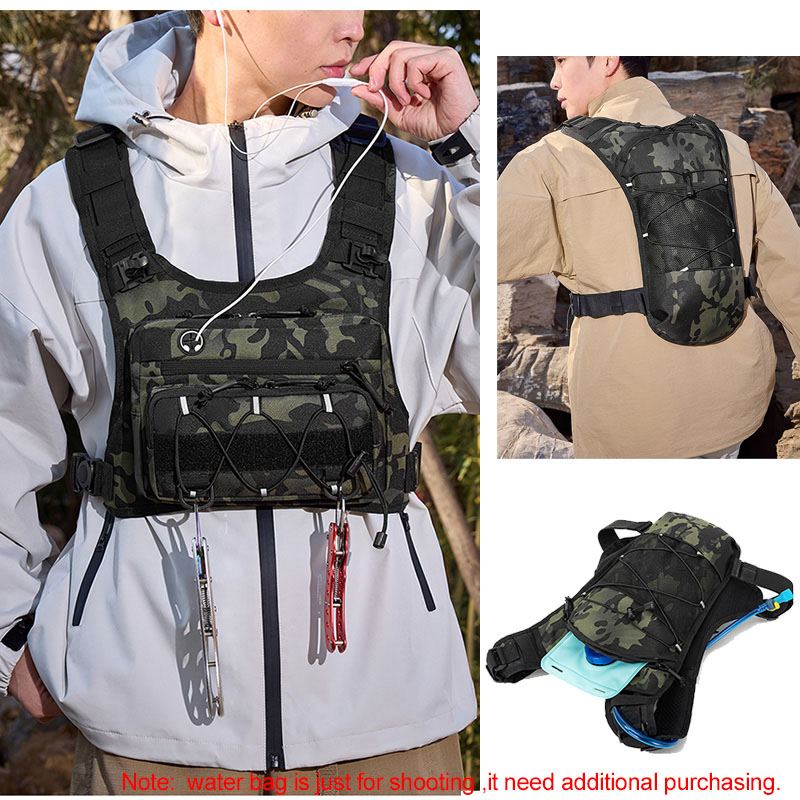 Tactical Bag Front Chest Rig V - Reflective Vest Cycling recension och pris