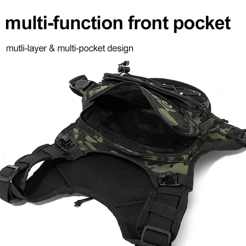 Tactical Bag Front Chest Rig V - Reflective Vest Cycling recension och pris