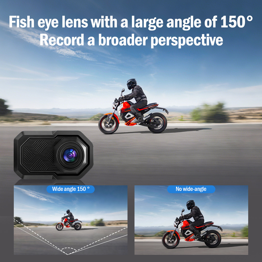 Motorcycle Dash Cam 2K Full HD - Cycling Loop recension och pris
